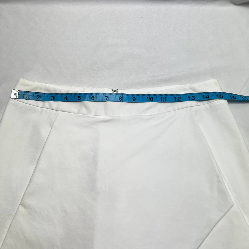 J. McLaughlin Skort Asymmetric Envelope Front White Women's Size 4 - Picture 8 of 10